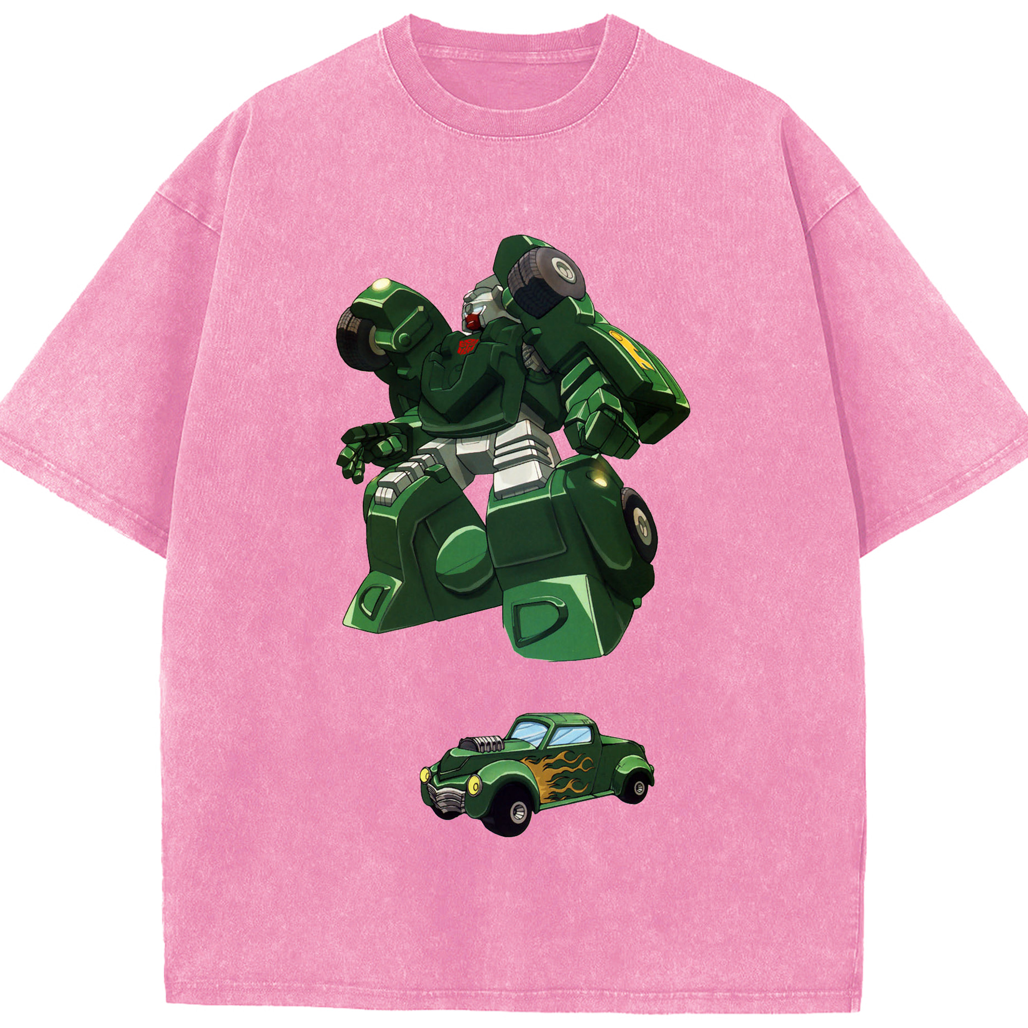 （画像用）  綿100% ヴィンテージ風 半袖Tシャツ（フロントプリント）